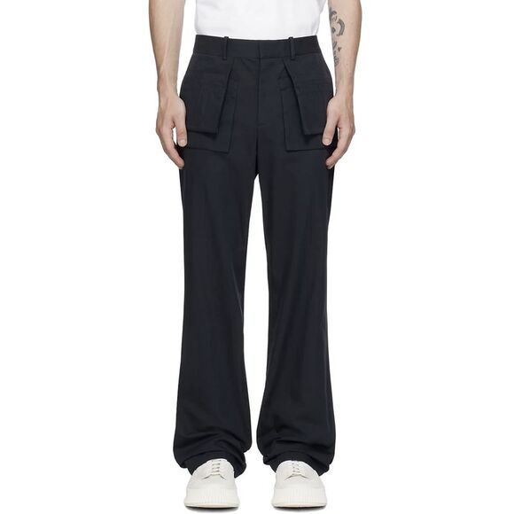 Helmut Lang Mens Utility Car Trousers 38 Navy Pants - NWT $395